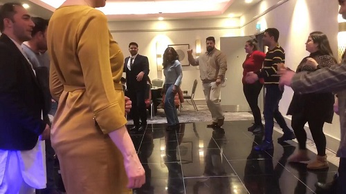 Afghans dancing ceilidh at Hilton Glasgow